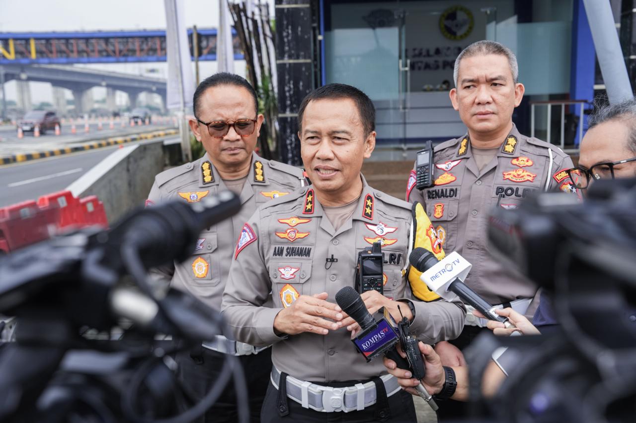 Korlantas Polri Tunda Contra Flow dan One Way, Traffic Counting Masih Normal