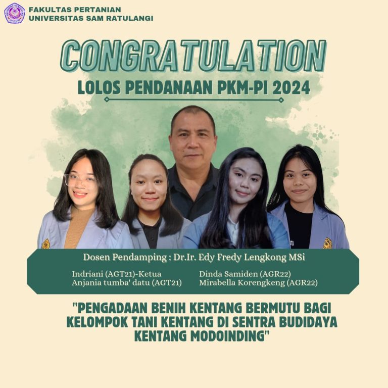 Mahasiswa Faperta Kembali Raih Prestasi Tingkat Nasional, Harumkan Unsrat