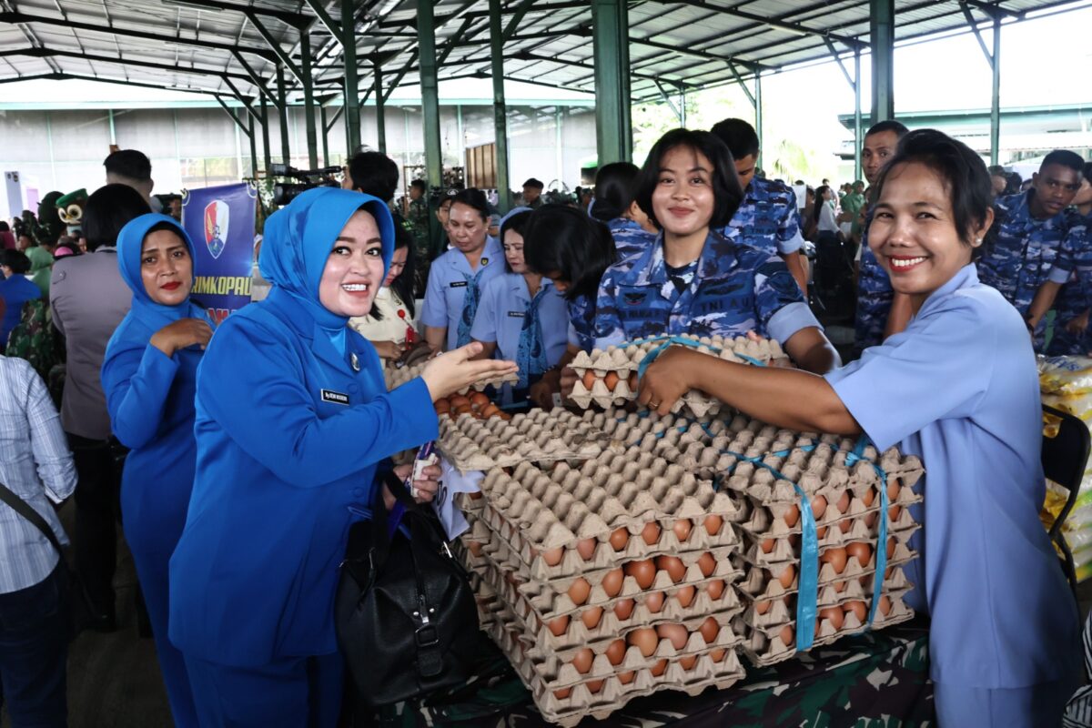 Sambut Hari Raya Idul Fitri 1445 H/2024 M, Lanud Sam Ratulangi berpartisipasi dalam Bazar TNI yang dibuka oleh Pangdam XIII/Merdeka