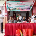 Bupati Minahasa Selatan Franky Donny Wongkar, SH menghadiri kegiatan gerakan pangan murah dalam rangka stabilisasi pasokan dan harga pangan, bertempat di BPU Desa Tumpaan Baru Kecamatan Tumpaaan, Rabu (3/4/ 2024).