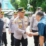 Polda Sulawesi Utara dan jajaran menggelar pengamanan ibadah Kenaikan Yesus Kristus, yang dilaksanakan di gereja-gereja, Kamis (9/5/2024).