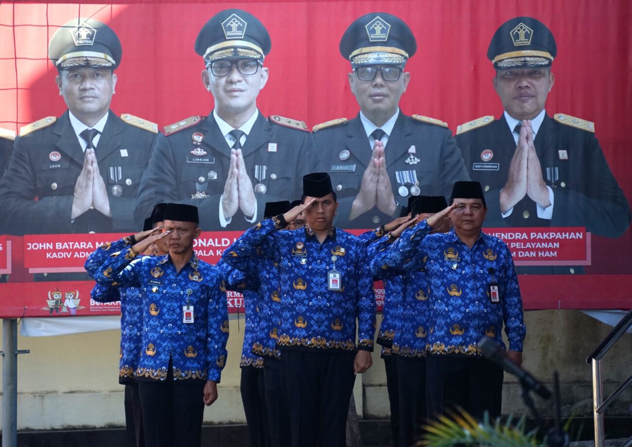 Kanwil Kemenkumham Sulut Gelar Upacara Harkitnas ke 116