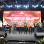 Kadispotdirga Lanud Sam Ratulangi Kolonel Pas Paulus Purwadi S.Pd., mewakili Danlanud Sam Ratulangi Marsma TNI Ramot C.P. Sinaga, S.E., M.Han., menghadiri Peluncuran Tahapan Pemilihan Gubernur dan Wakil Gubernur Sulawesi Utara Tahun 2024 di Kawasan Megamas, Manado. Rabu (1/5/2024).