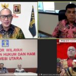 Pimpinan Tinggi Pratama Kantor Wilayah Kementerian Hukum dan HAM Sulawesi Utara melaksanakan rapat terbatas pimpinan (Rataspim) secara daring.