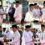 Kepala Kantor Wilayah Kemenkumham Sulawesi Utara Ronald Lumbuun menyerahkan Remisi Khusus (RK) Idulfitri kepada 87 orang Warga Binaan Lembaga Pemasyarakatan Kelas IIB Tondano yang beragama Islam, Rabu (10/4).
