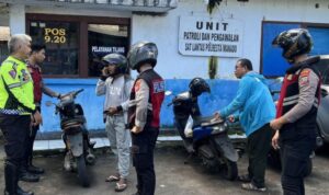 Patroli Rayon Samapta Polresta Manado Amankan Kendaraan Tanpa TNKB