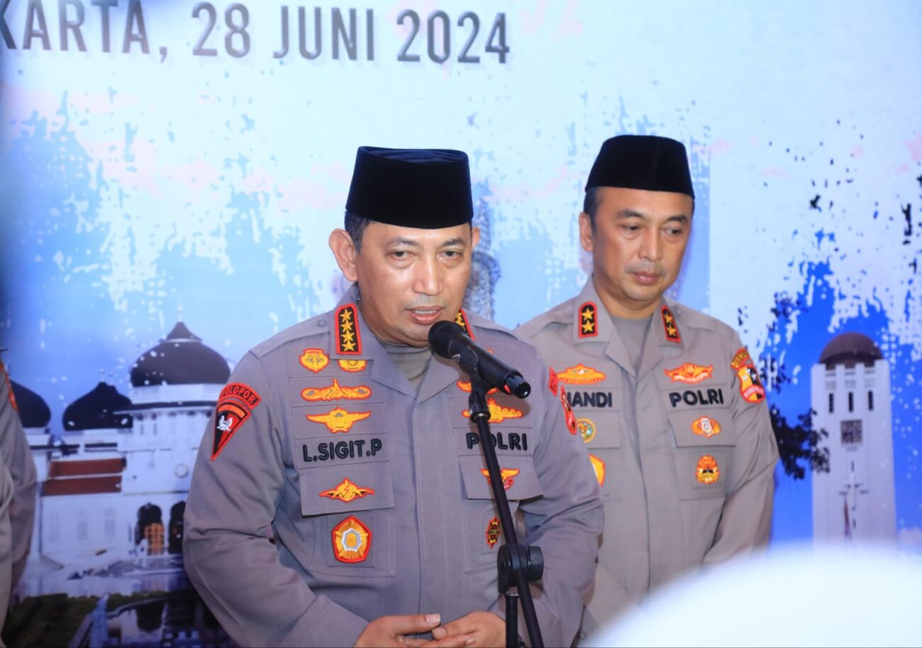 Kapolri Jenderal Listyo Sigit Prabowo Doa Bersama Lintas Agama Sambut HUT ke-78 Bhayangkara