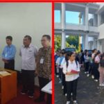 UTBK - SNBT Unsrat)l Manado Tahun 2024, di Polnustar Tahuna (Foto : Dok.Unsrat)