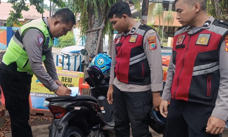 Patroli Rayon Berhasil Amankan Kendaraan Tanpa TNKB