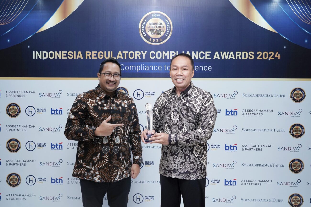 Jasa Raharja Sabet Penghargaan Bergengsi dari Indonesia Regulatory Compliance Award 2024
