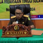 Kepala Kejaksaan Tinggi Sulut, Andi Muhammad Taufik kinerja Kejati Sulut periode Januari hingga Juli 2024, di ruang penkum, Senin (22/7/2024).