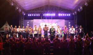 Kasitahwildirga Lanud Sam Ratulangi Letkol Kes Johny Gumansalangi mewakili Danlanud Sam Ratulangi Marsma TNI Ramot C.P.Sinaga, S.E., M.Han., menghadiri Acara Perkemahan Karya Pemuda Gereja (PKPG) Sinode Gereja Masehi Injili di Minahasa (GMIM) Tahun 2024 di Desa Laikit Dimembe, Minahasa Utara, Sulawesi Utara. Selasa (2/7/2024).