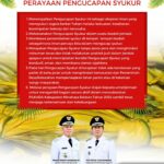 Perayaan Pengucapan Syukur  di Kabupaten Minahasa Selatan jatuh pada hari Minggu 14 juli 2024.