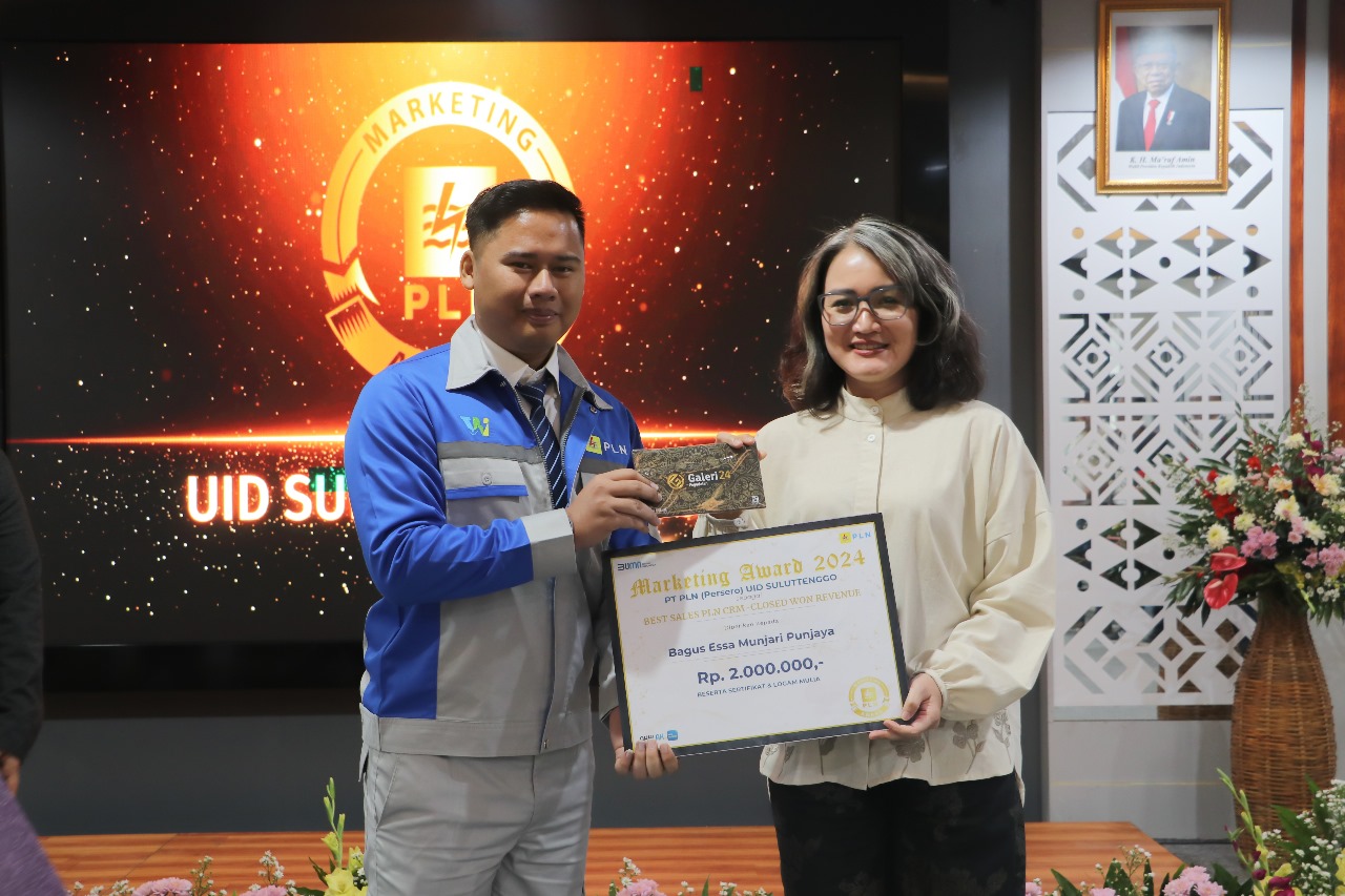 Dorong Inovasi Bisnis dan Peningkatan Layanan, PLN UID Suluttenggo Gelar Marketing Award