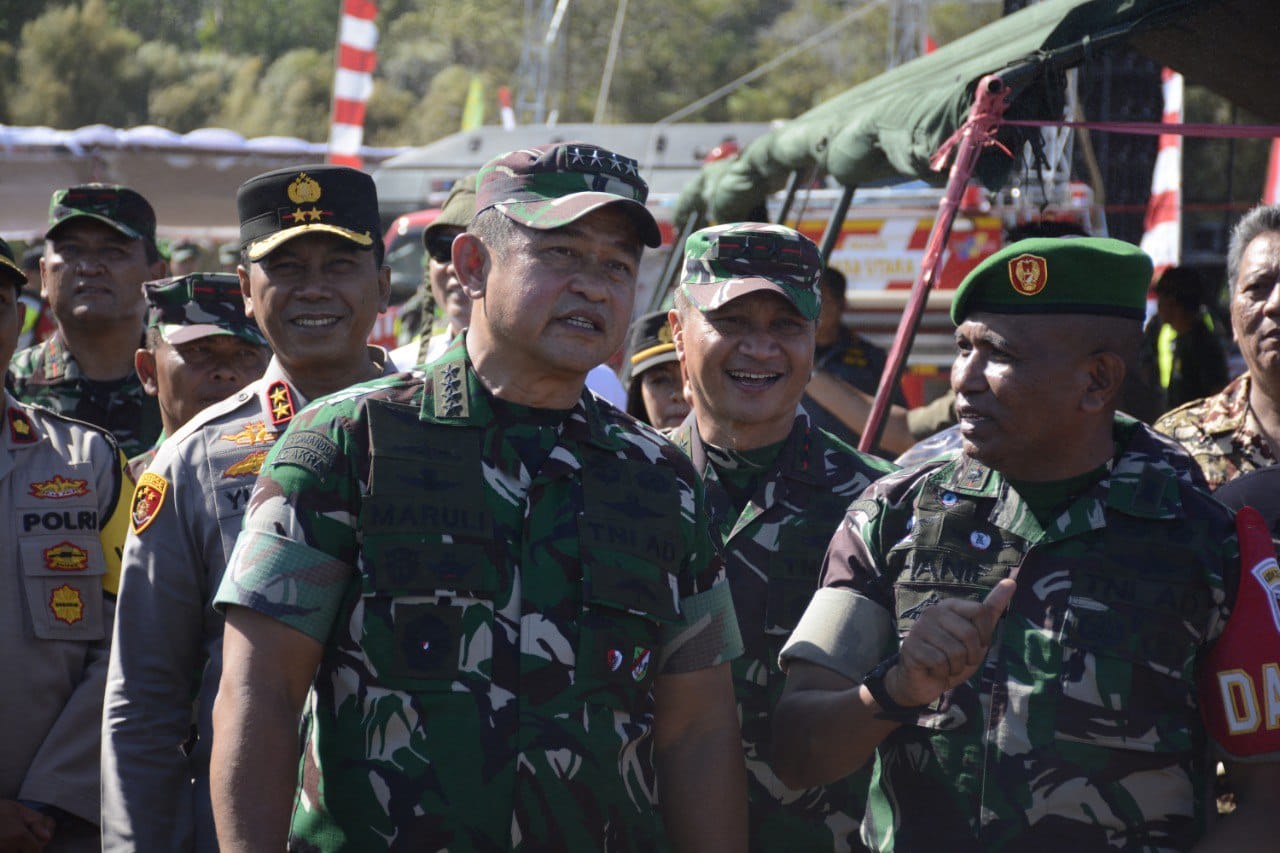 Jenderal TNI Maruli Simanjuntak, M.Sc. selaku Kepala Staf Angkatan Darat (KASAD) melakukan kunjungan kerja di Kabupaten Minahasa Utara untuk melaksanakan sejumlah agenda kegiatan.