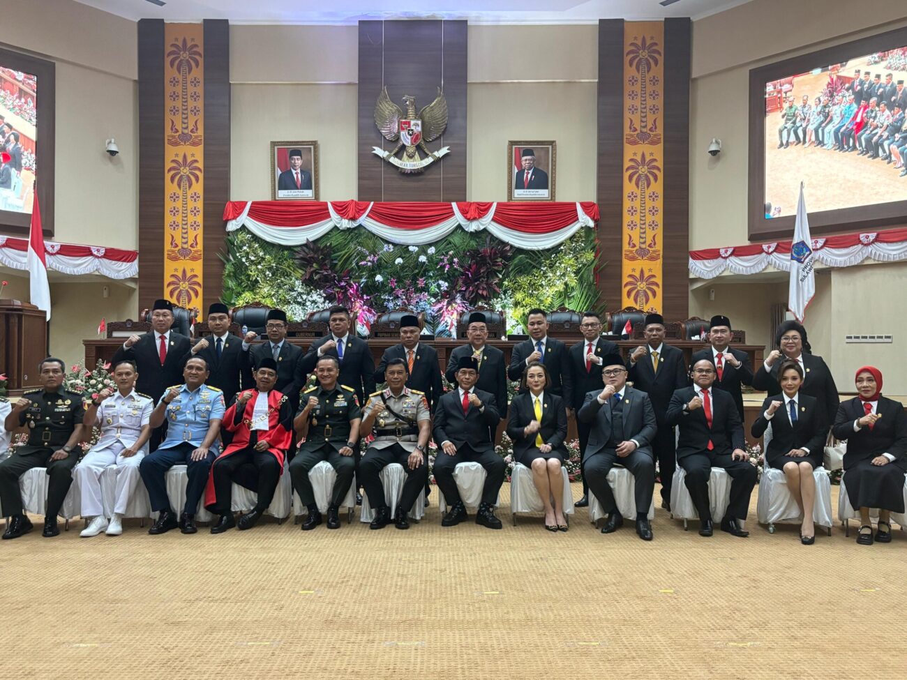 Kepala Kantor Wilayah Kementerian Hukum dan HAM Sulawesi Utara, Ronald Lumbuun, yang diwakili oleh Kepala Divisi Pelayanan Hukum dan HAM, Hilda Mulyadin.