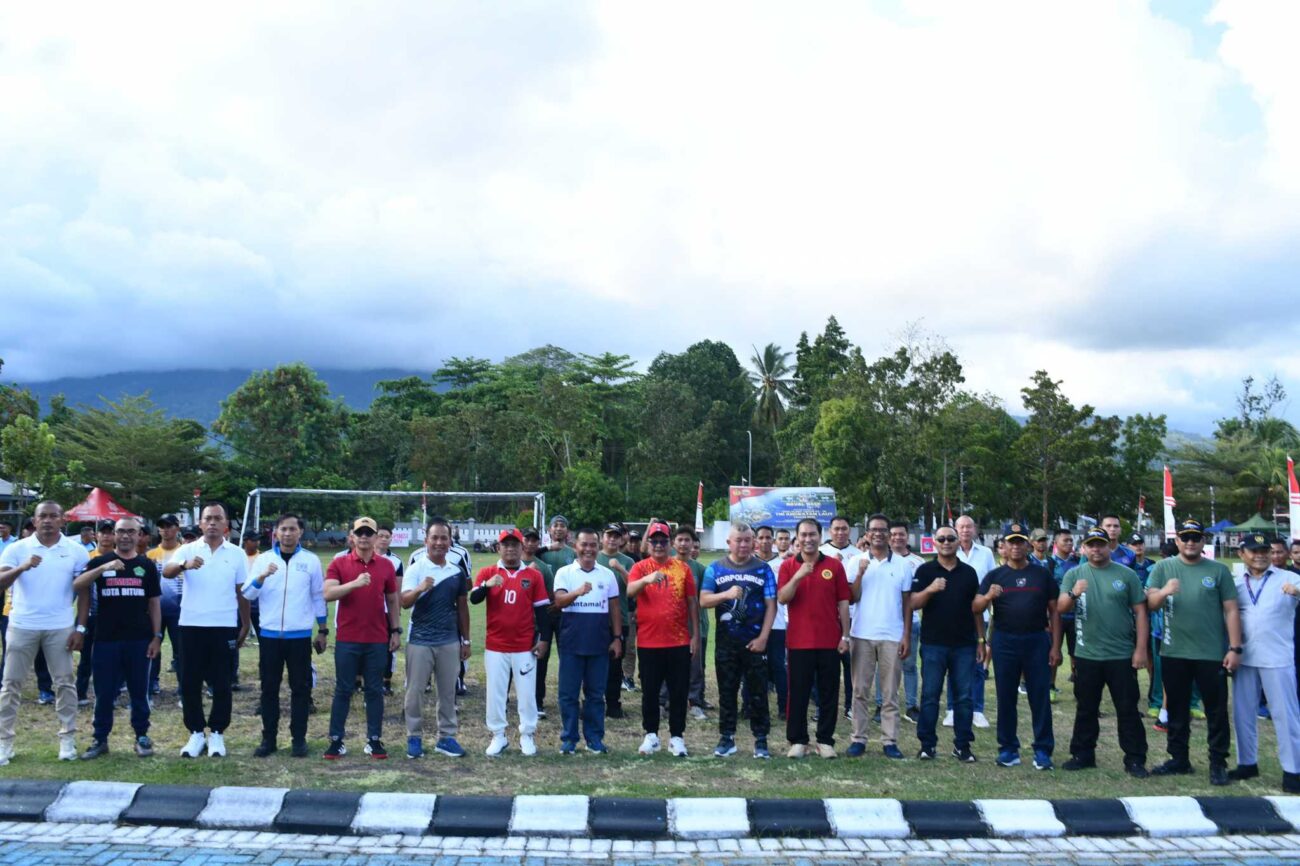 Danlantamal VIII Hadiri Forkopimda Cup Mini Soccer 2024 di Kota Bitung