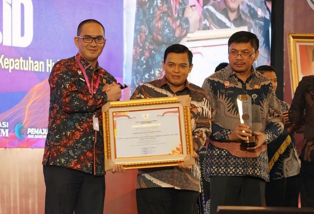 Kemenkumham Sulut Terima Penghargaan Anggota JDIHN Terbaik IV Tahun 2024