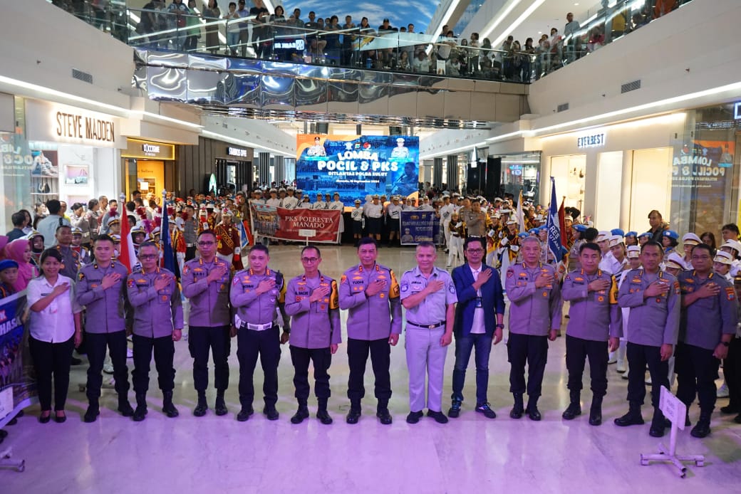 Lomba Polisi Cilik dan Patroli Keamanan Sekolah oleh Ditlantas Polda Sulut