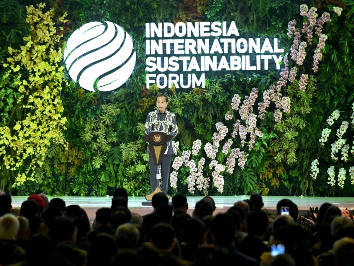 Di, Presiden Joko Widodo secara resmi membuka Indonesia International Sustainability Forum (IISF) 2024 di Jakarta Convention Center pada Kamis (5/9).