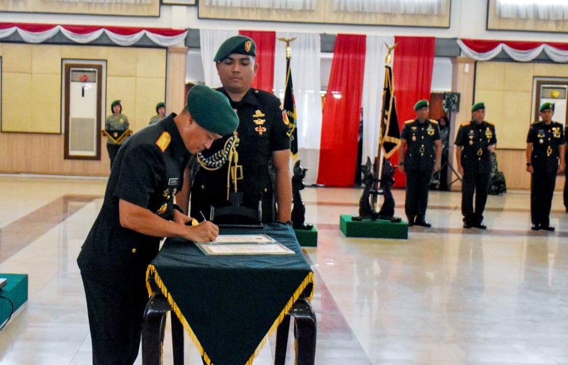 Pangdam XIII/Mdk Pimpin Sertijab dan Tradisi Satuan Pamen di Makodam
