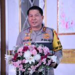 Kapolda saat menghadiri peringatan Hari Kesatuan Gerak Bhayangkari (HKGB) ke-72, di aula Catur Prasetya Polda Sulut, Sabtu (19/10/2024).