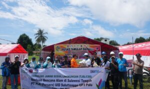 PT PLN UP3 Palu Berikan Bantuan kepada Korban Banjir di Kabupaten Parigi Moutong dan Donggala