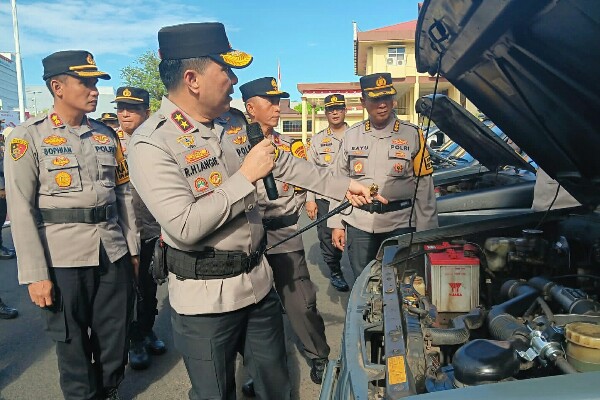 Kapolda Periksa Kesiapan Ranmor Dinas
