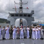 Laksamana Pertama TNI May Franky Pasuna Sihombing Kedatangan Kapal Perang Filipina BRP Artemio Recarte PS-37 Disambut Lantamal VIII