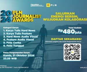 Pendaftaran PLN Journalist Award 2024 tinggal sebulan lagi, kirimkan karya jurnalistik terbaikmu.
