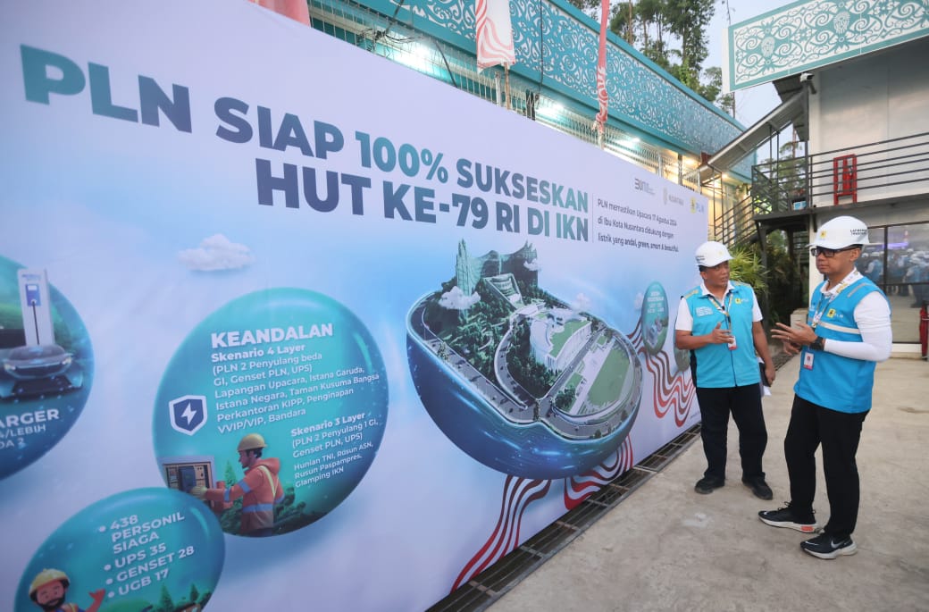Dirut PLN Cek Langsung Keandalan Infrastruktur Kelistrikan di IKN, Jelang HUT RI