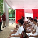 Kepala Kantor Wilayah Kementerian Hukum dan HAM Sulawesi Utara Ronald Lumbuun bersama Kepala Divisi Administrasi John Batara dan Kepala Divisi Pemasyarakatan Aris Munandar mengunjungi lokasi tes di RS R.W. Mongisidi.