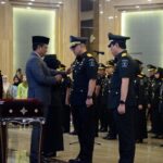 Supratman saat melantik Pimpinan Tinggi Pratama di Lingkungan Kementerian Hukum, Senin (18/11/24).