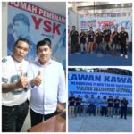 Calon Gubernur Yulius Selvanus Komaling bersama Jimbrif Yonas Sumigar