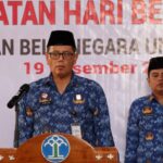 Kanwil Kantor Wilayah Kementerian Hukum dan HAM Sulawesi Utara menggelar upacara Peringatan Hari Bela Negara ke-76 di lapangan upacara Kanwil. Kamis (19/12/2024)