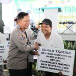 Gugus Tugas Ketahanan Pangan Polri Tanam Padi Serentak