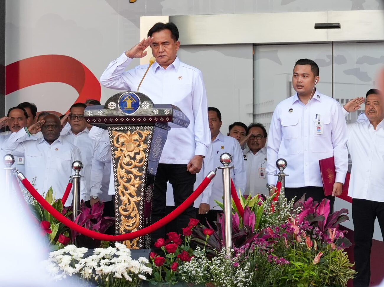 Menko Yusril Berikan 8 Poin Arahan pada Apel Bersama