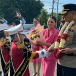 Personel Polres Sambut Kedatangan Kapolres Minsel yang Baru
