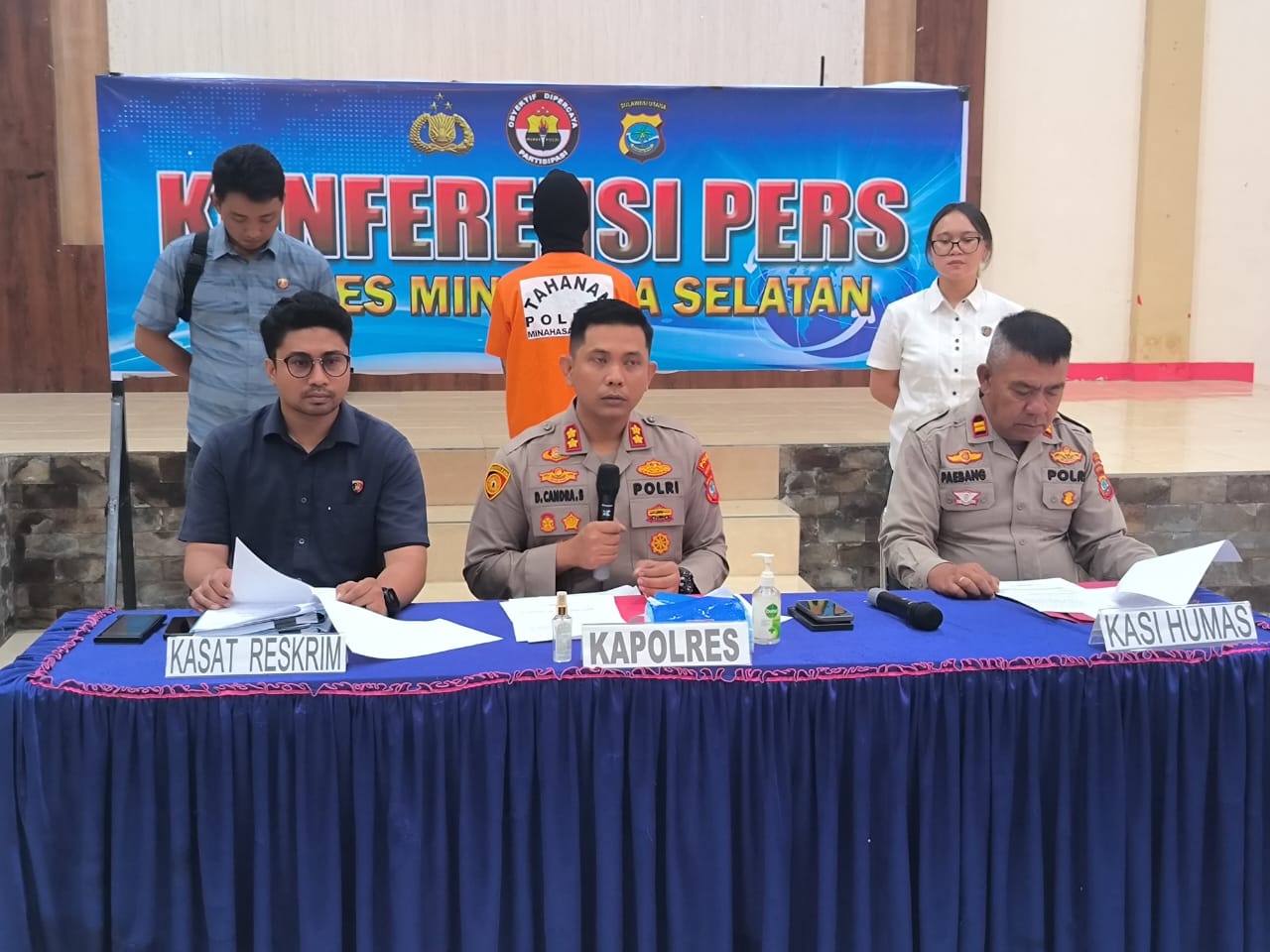 Sat Reskrim, Satuan Reserse Kriminal Polres Minahasa Selatan (Minsel) mengamankan seorang tersangka tindak pidana perdagangan orang (TPPO), berinisial RK (22), warga Desa Tumpaan Dua, Kecamatan Tumpaan, Kabupaten Minsel.