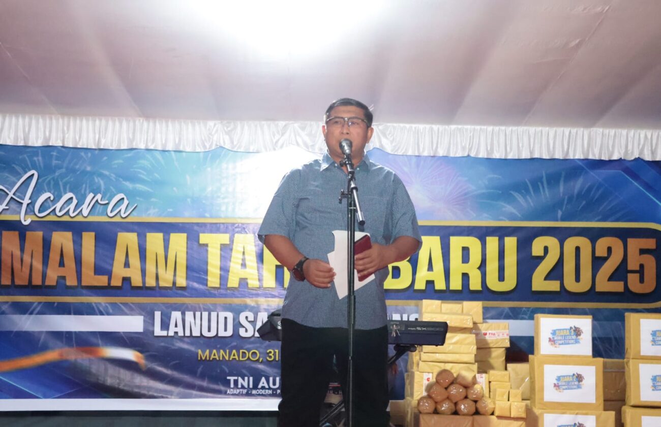 Rayakan Pergantian Tahun, Danlanud Sam Ratulangi Ajak Bersyukur dan Hargai Waktu
