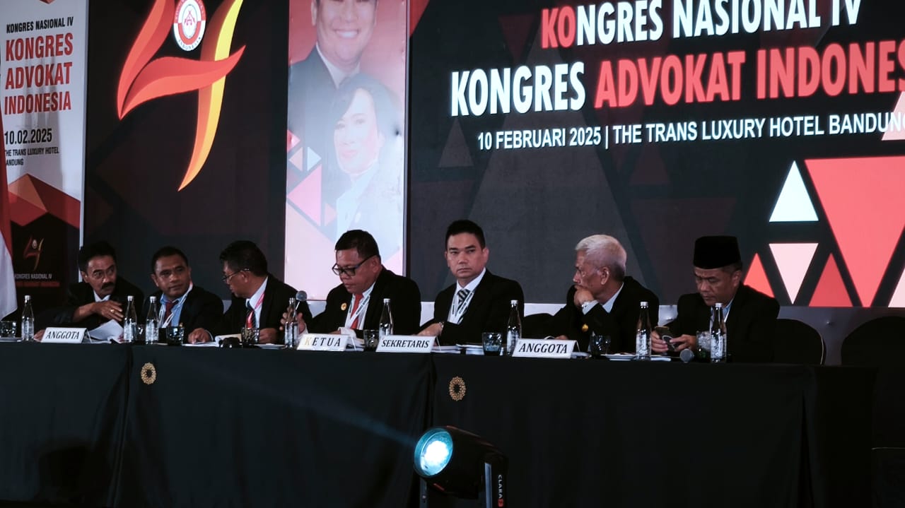Perwakilan dari  Sulawesi Utara Adv. John Jesky Sada,SH menjadi Ketua Stering Comite dalam Kongres Nasional ke IV Kongres Advokat Indonesia (KAI) yang bertempat di THE TRANS Luxury Hotel kota Bandung, Senin (10/2/2025)