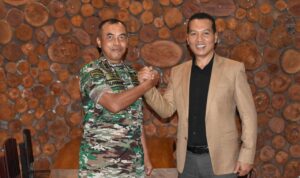 Panglima Komando Daerah Militer (Pangdam) XIII/Merdeka Mayor Jenderal TNI Suhardi, menerima audiensi dari Pimpinan Wilayah Pegadaian Sulawesi Utara, Tengah, Gorontalo (Suluttenggo)