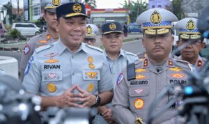 Korlantas POLRI bersama PT Jasa Raharja melaksanakan survei jalur di wilayah Bogor, Puncak, dan Cianjur (Bopuncur), dalam rangka persiapan Operasi Ketupat 2025, Jawa Barat, Rabu (19/2).