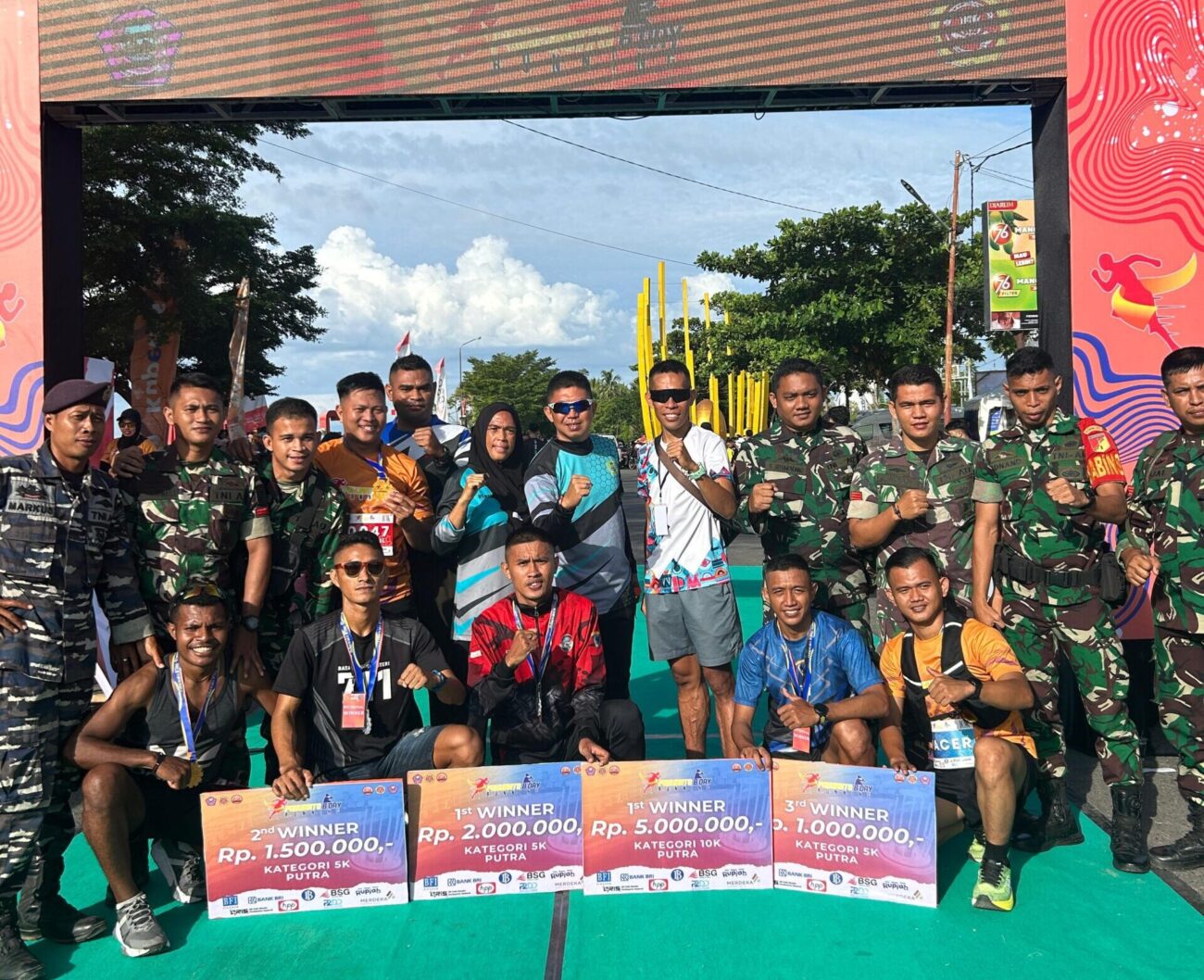 Prajurit Batalyon Infanteri (Yonif) 713/Satya Tama kembali menorehkan prestasi membanggakan di bidang olahraga.