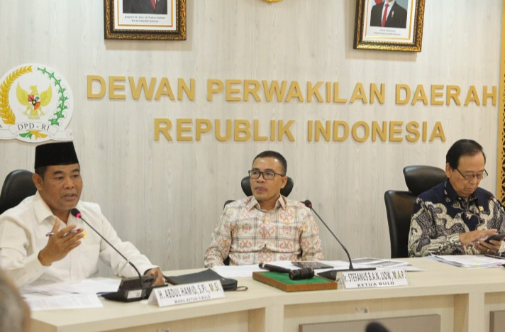 Apresiasi dari sejumlah narasumber disampaikan kepada BULD DPD RI sehubungan dengan dibahasnya masyarakat adat sebagai sasaran pemantauan dan evaluasi DPD RI terhadap ranperda dan perda.