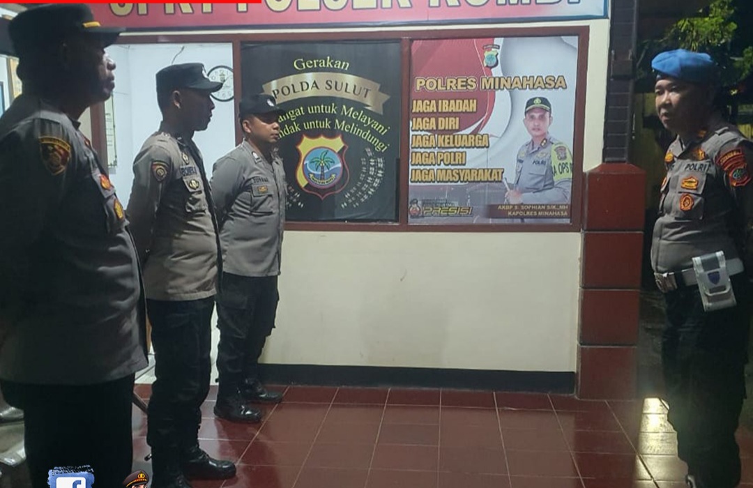 Propam Polres Minahasa melalui Kasie IPTU Nofry melakukan pengecekan terhadap anggota piket di sejumlah Polsek jajaran Polres Minahasa, Jumat (8/3/2025).