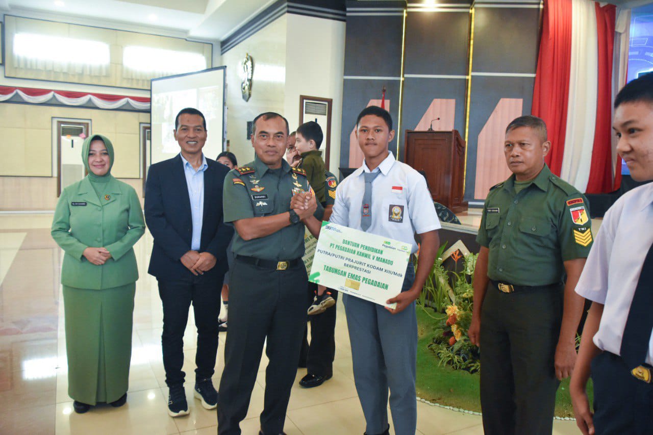 Pangdam XIII/Mdk Apresiasi Pegadaian Peduli Pendidikan Anak Prajurit