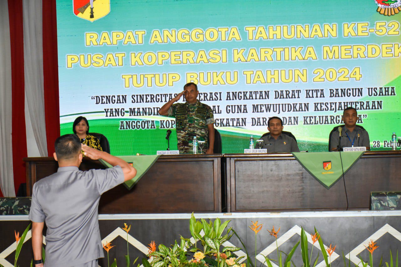 RAT Puskop Kartika Merdeka Dibuka Pangdam XIII/Mdk