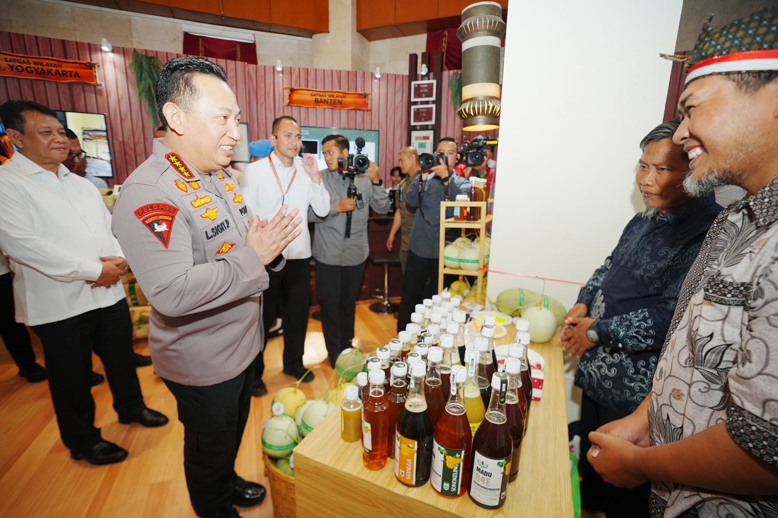 Kapolri Jenderal Listyo Sigit Prabowo membuka Rapat Kerja Teknis (Rakernis) Detasemen Khusus 88 Anti Teror (AT) Polri di Auditorium PTIK, pada Selasa (22/4).