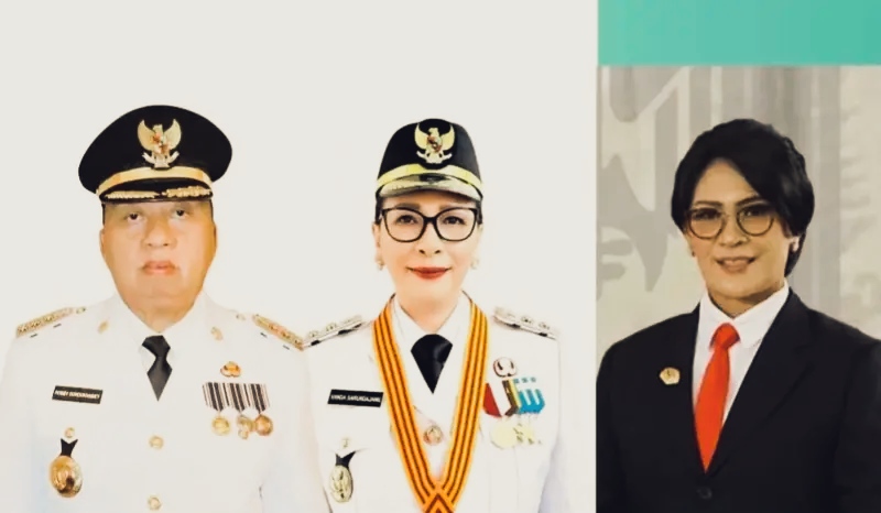 Bupati Minahasa Robby Dondokambey, S.Si, MAP dan Wakil Bupati Vanda Sarundajang, S.S, melalui Sekretaris Daerah (Sekda) Kabupaten Minahasa, Dr. Lynda D. Watania, MM, MSi,